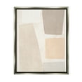 thumbnail image 5 of Stupell Industries Geometric Abstract Collage Blocked Neutral Brown Shapes Luster Gray Framed Floating Canvas Wall Art, 16x20, by June Erica Vess, 5 of 5