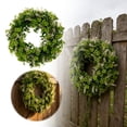 thumbnail image 3 of St Patricks Day Artificial Eucalyptus Wreath Saint Patrick Decorations for Front Door - 20" St Paddys Shamrock Decor for Spring Home Wall Porch Party Supplies, 3 of 8