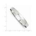 thumbnail image 2 of 14K White Gold 8mm Solid Polished Half-Round Slip-On Bangle Made In United States db313, 2 of 2