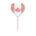 thumbnail image 1 of Canada National Flag Maple  Mosaic Toothpick Flags Heart Lable Cupcake Picks, 1 of 3