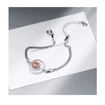 thumbnail image 4 of Pulseras De Plata 925 Xtellar Con Cristal Rosa Rotonda Elegante, 4 of 4