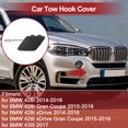 thumbnail image 3 of Tapa del gancho de remolque del parachoques del automóvil Unique Bargains No.51127363264 para BMW 428i 2014-2016 Lima Plástico 1 Pcs Duradera, 3 of 7