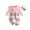 Pink, variant on mgoYE Newborn Infant Baby Girl Clothes Fall Winter Long Sleeve Bubble Romper Plaid Bow One Piece Jumpsuit Cute Outfits