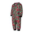 thumbnail image 5 of Family Christmas Pjs Matching Sets Christmas Pajamas Santa Printed Top and Plaid Pants Sleepwear for Family, 5 of 7