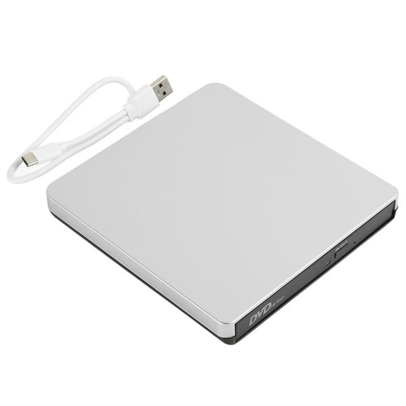 DVD Burner, R RW External USB3.0 Type C Compact Plug and Play DVD Drive Stable Performance for Desktop Computer