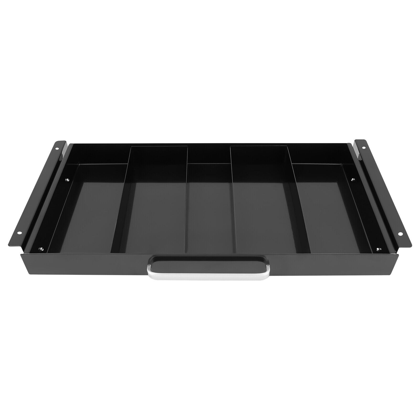 Home Black Pull Out Cabinet Organizer, Extendable Under Desk Mounted Slide Out Drawers Roll Out Sliding Storage Self to Store Various Items, Keyboard, Mouse, Books