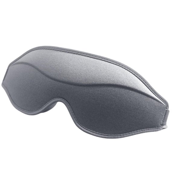Light Blocking 3D Sleep Mask, Eye Mask for Sleeping, Soft Breathable Zero Pressure Weighted Eye Cover for Side Sleeper, Night Blindfold, Nap, Travel (Gray,)