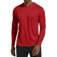 thumbnail image 2 of Men’s Lightweight Long Sleeve Hooded Athletic Shirt, Moisture-Wicking Performance Pullover, Casual Workout Top, 2 of 5