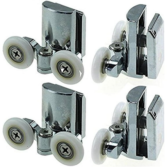 WEUVEB Bathroom Door Hardware Kit, Metal Construction, Easy to Install, 2 Sets for Home Improvement and Projects