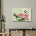thumbnail image 2 of wall26 Canvas Print Wall Art Retro Vintage Watercolor Pink Lotus Flowers Floral Botanical Illustrations Modern Art Rustic Scenic Colorful Multicolor for Living Room, Bedroom, Office - 16"x24&quo, 2 of 5