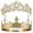 Elegant Style, variant on JUMRHFAN 2 Pcs Antique Royal King Crown for Men Baroque Queen Crown for 2025 Graduation Prom Party Crystal Tiara Prom Cosplay Birthday Wedding Hair Headband Accessories(Elegant Style)
