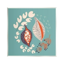 Stupell Industries Botanical Seeds on Blue Botanical & Floral Painting Unframed Art Print Wall Art, 12 x 12