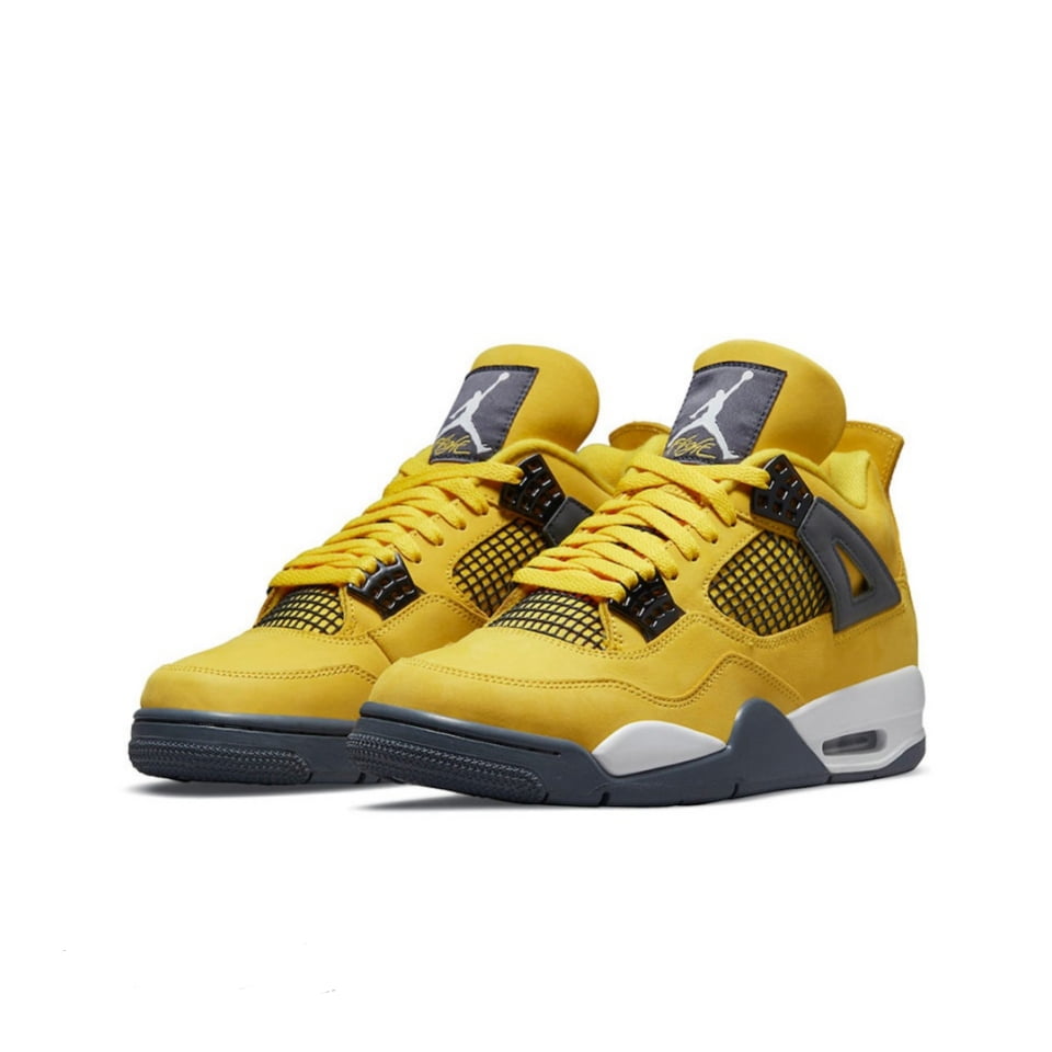 Nike Shoes Air Jordan 4 Lightning Retro Tour Yellow White Men's CT8527-700  - Walmart.com