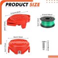 thumbnail image 2 of SF-080 Trimmer Blades Head Replacement Spool 20Ft 0.080" Compatible with Black & Decker GH3000 LST540 GH3000R LST540B Line String Trimmer 20 Pack, 2 of 7