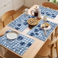 thumbnail image 5 of Blue Tulip Placemats Set of 2, Blue Flower Silhouette Non-Slip Place Mats Washable Table Mats for Kitchen Dining Table Decorations Indoor/Outdoor, 5 of 9