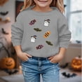 thumbnail image 2 of Gyujnb Kids Halloween , Halloween Print Pullover Long Sleeve Casual Sweatshirt for Kids Girls and Boys Cozy Jacket Top, Halloween Outfits,13-14 Years, 2 of 4