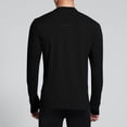 thumbnail image 5 of hlysgo Mens Summer Long Sleeve T Shirts with Thumb Holes Casual Color Block Sun Shirts Stretchy Breathable Workout Outdoor UV Protection Clothing Black,3XL, 5 of 7