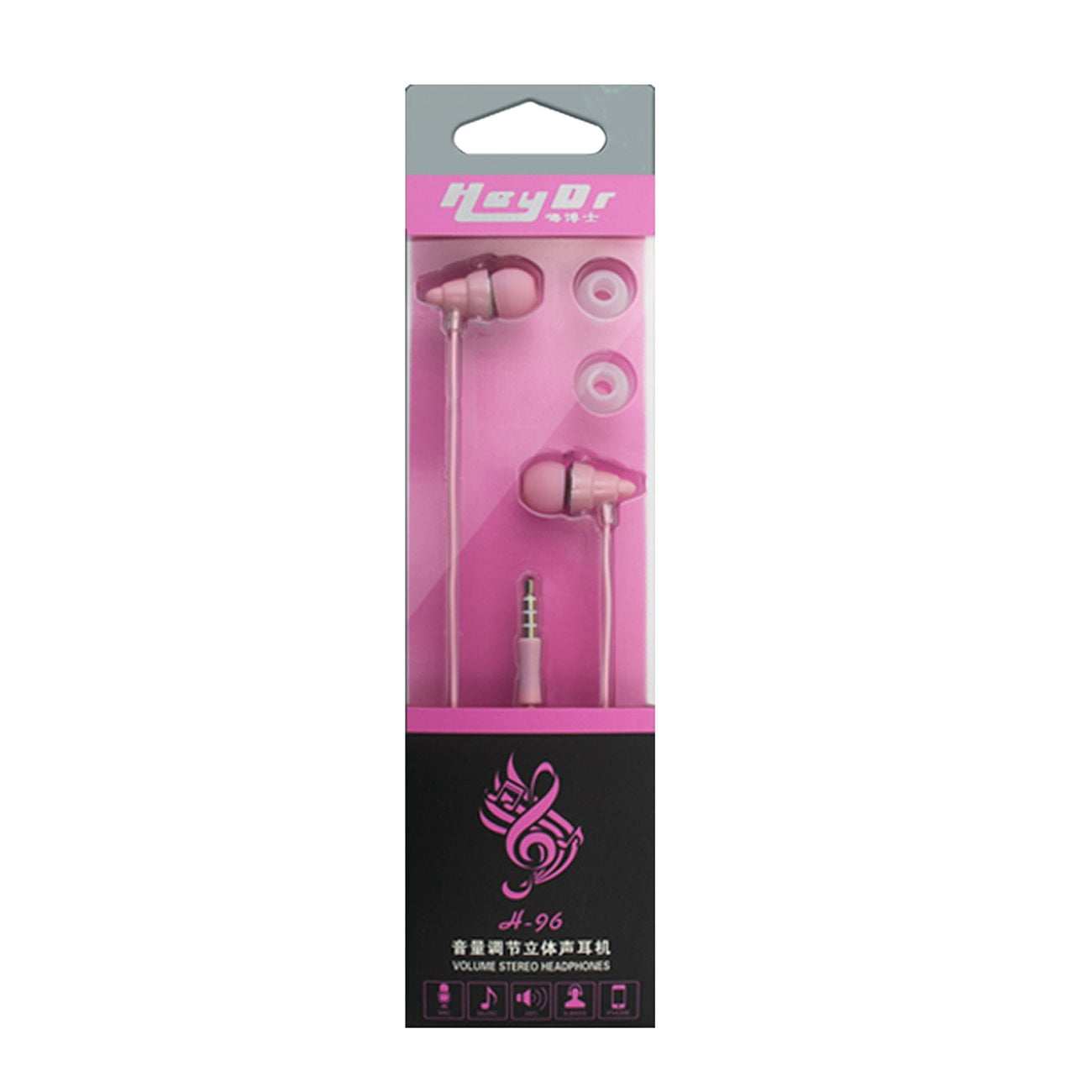Hey Dr H-96 Volumn Stereo Headphone In Pink
