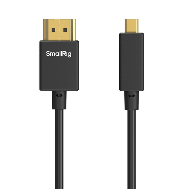 Cable HDMI D a A SMALLRIG ultrafino de 100 cm, 4K, 60 Hz, HDR HDMI