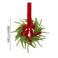 thumbnail image 3 of Qwtwty Christmas Wreath Decorations, Winter Artificial Wreath Hanging Ornament for Xmas Home Door Wall Window Fireplace Decor, Christmas Decorations, 3 of 8
