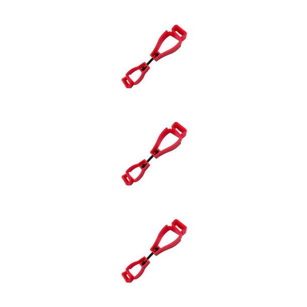 Riwesomey Glove Grabber Clip Anti-pérdida Cintura Hebilla Clips Holder Guantes de plástico Guardián con gancho de metal para jardines Sitios Type1 NO1