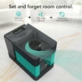 thumbnail image 4 of Vornado EV3 Whole Room Evaporative Humidifier, 1.5 gal Capacity, Electronic Humidistat, Top Fill, 54-Hour Run Time, 10 Speed Settings, Energy Efficient, 2 Antimicrobial Wicks, Easy To Clean, Black, 4 of 6