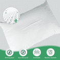 thumbnail image 4 of GOGREEN Bamboo Waterproof Pillow Protectors with Zipper Queen Size - Hypoallergenic Pillow Case Cover - 20" x 30" - 2-Pack White, 4 of 9