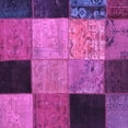 thumbnail image 1 of Ahgly Company Indoor Square Patchwork Purple Transitional Area Rugs, 5' Square, 1 of 4