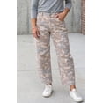 thumbnail image 3 of TinyCribz Women's Khaki Camo Jeans, Casual High Waist Denim Pants 16, 3 of 10