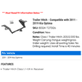 thumbnail image 2 of Trailer Hitch - Compatible with 2011 - 2019 Kia Optima 2012 2013 2014 2015 2016 2017 2018, 2 of 2