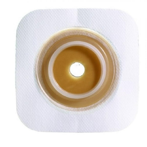 Sur-Fit Natura Ostomy Barrier, Trim to Fit, 4 x 4 Inch, Standard Wear, 45 mm Flange, 1 to 1-1/4 Inch Opening, 10 Count