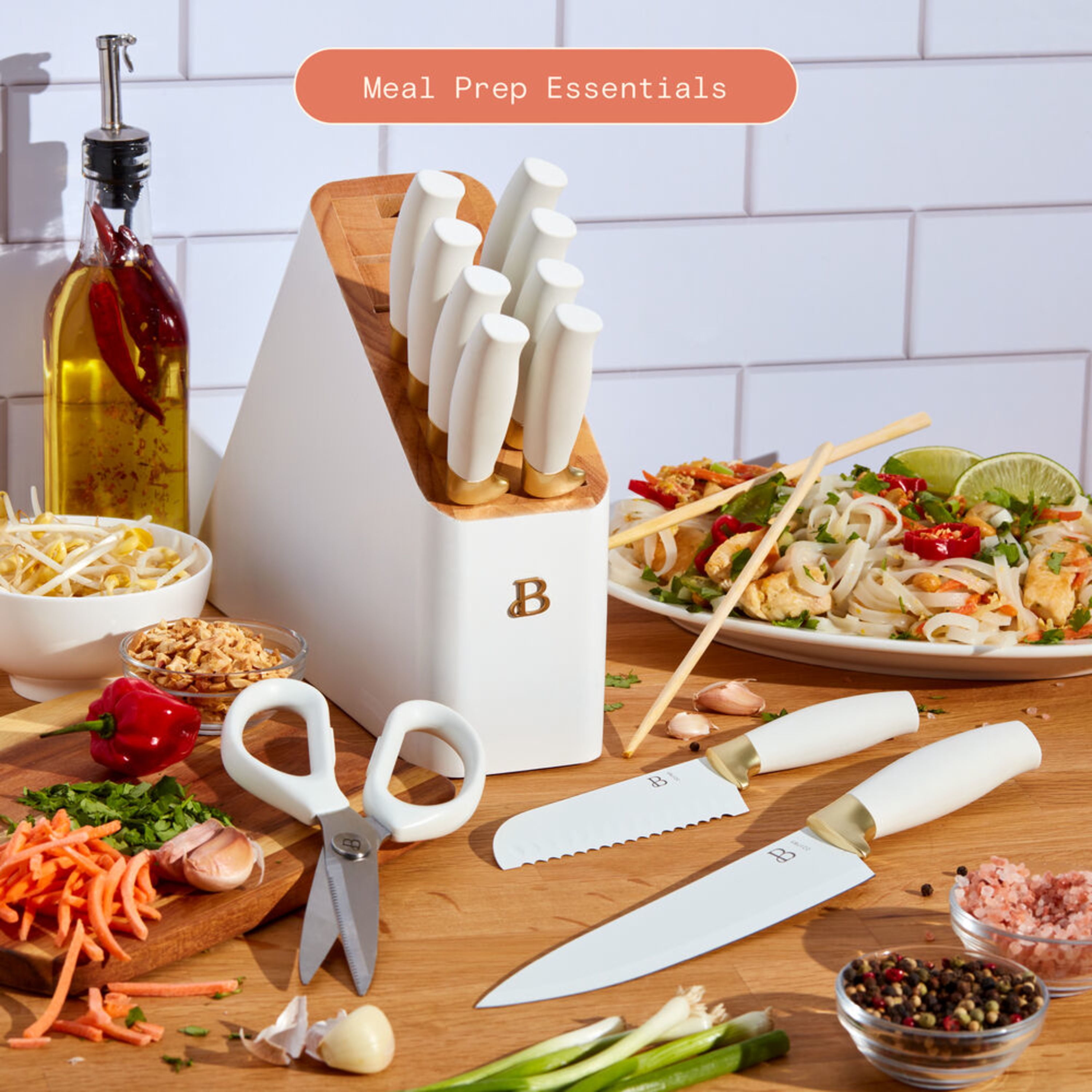 Beautiful by Drew Barrymore 12-Piece Knife Set with Block photo 5