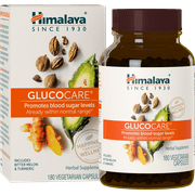 Himalaya GlucoCare Herbal Supplement, Metabolism Support, Pancreatic Support, Triphala, Bitter Melon, Turmeric, 180 Capsules