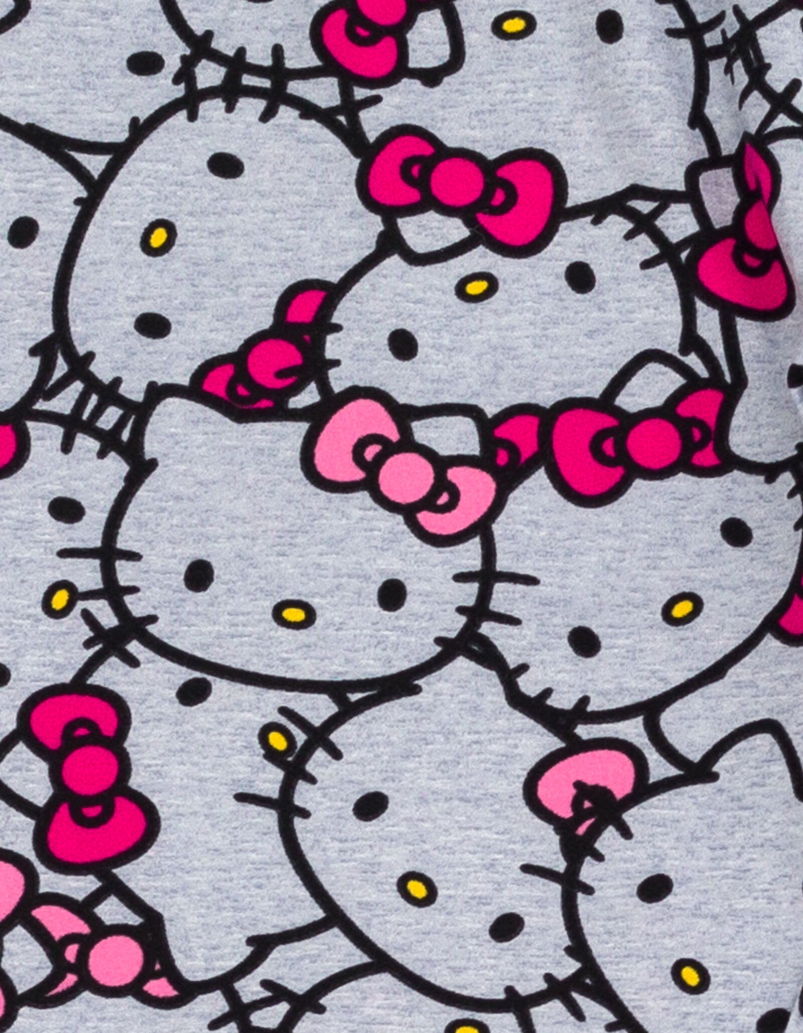 Hello Kitty Toddler Girls Pullover FleeceHoodie and Leggings Outfit Set Pink / Gray 4T