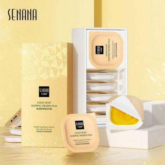 SENANA Golden Yeast Sleeping face Mask Frozen Film delicate rosy clear skin