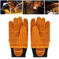 thumbnail image 5 of Guantes ignífugos Dinheiro para asar a la parrilla, guantes de piel de vaca para asar, 5 of 5