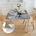 thumbnail image 2 of Acheng Bird Sculpture Square Tablecloth Washable for Home Kitchen Outdoor Decoration 100% Polyester Fiber 46*46, 2 of 8