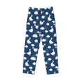 thumbnail image 5 of Balery Cute Goose On Blue Sky print Men's Pajama Pants,Ultra Lightweight Pjs,Lounge Pant-Small, 5 of 9