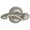 Satin Nickel, variant on Grandeur 822916 Newport Solid Brass Rose Left Handed Passage Door Lever Set - Brass