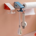 thumbnail image 4 of Estante de gancho para cucharas Colgador giratorio de 360 ​​° Organizador de soporte de toalla montado en la pared para cocina y baño, azul oscuro Methold LF000056-02B, 4 of 6