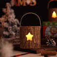 thumbnail image 2 of Christmas Wooden Candle Holder Set, Rustic Candle Cup with Candlestick, Aromatic Holiday Decoration for Table, Mantel & Gift – Ideal for Valentine’s Day, 2 of 5