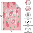 thumbnail image 3 of Strawberry Summer Time Tea Towels Set of 6 Cartoon Kitchen Dish Cloth with Hanging Loop, 18"x28"Lint-Free Absorbent Towel for Kitchen Drying Wiping and Cleaning, 3 of 5