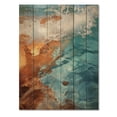 thumbnail image 3 of Designart "Beach Photo Oceanic flow IV" Nautical & Beach Print on Natural Pine Wood, 3 of 5
