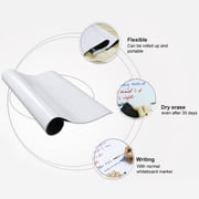 tooloflife 1/2/5Pcs Magic Whiteboard Wall Sticker Dry Erasable Paper Plain Reuasble Self Stick Sheets White