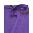 thumbnail image 5 of Sxiwei Kids Girls Show Costume Leotard Tutu Drerss with Cape Arm Sleeve Halloween Cosplay Party Dress Purple 10, 5 of 7