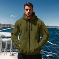 thumbnail image 4 of Migroa Casual Pullover Sweatshirt Fall Winter, Mens Full Zip Hoodie Long Sleeve Athletic Top Gym Running, Fall Wear, Winter Wear, Gym, Running, Casual Outfit, Travel, Lounge, Streetwear, Training, 4 of 8