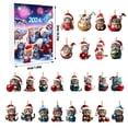 thumbnail image 2 of Countdown Sets Christmas Home Decorations 2024 Holiday Advent Calendar with 2D Cat Ornaments for Festive Christmas Tree Set, 2 of 8