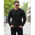 thumbnail image 2 of COOFANDY Men's Henley Sweater Slim Fit Sweaters Knitted Pullover for Casual Or Dressy Wear, 2 of 6
