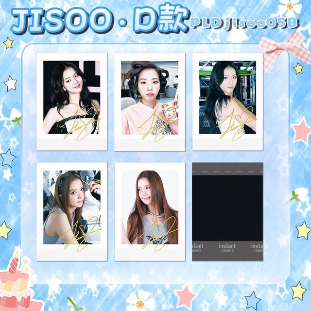 Mini tarjetas de famosos del mundo del entretenimiento coreano: Choi Soo-bin, Seo Min-ho, Jisoo, Jennie, Cortis. Colección de polaroids firmadas.