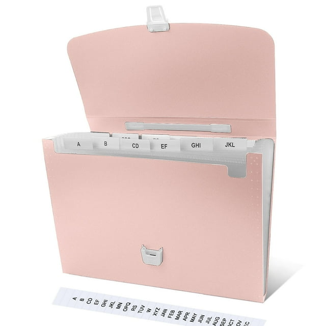 Handheld 7 Layer Expandable School Test Papers Files Folder File Folder With 2 Sheets Sticky Index Tabs